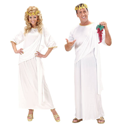 Widmann 71791 Unisex Toga Fancy Dress Costume ? White XL