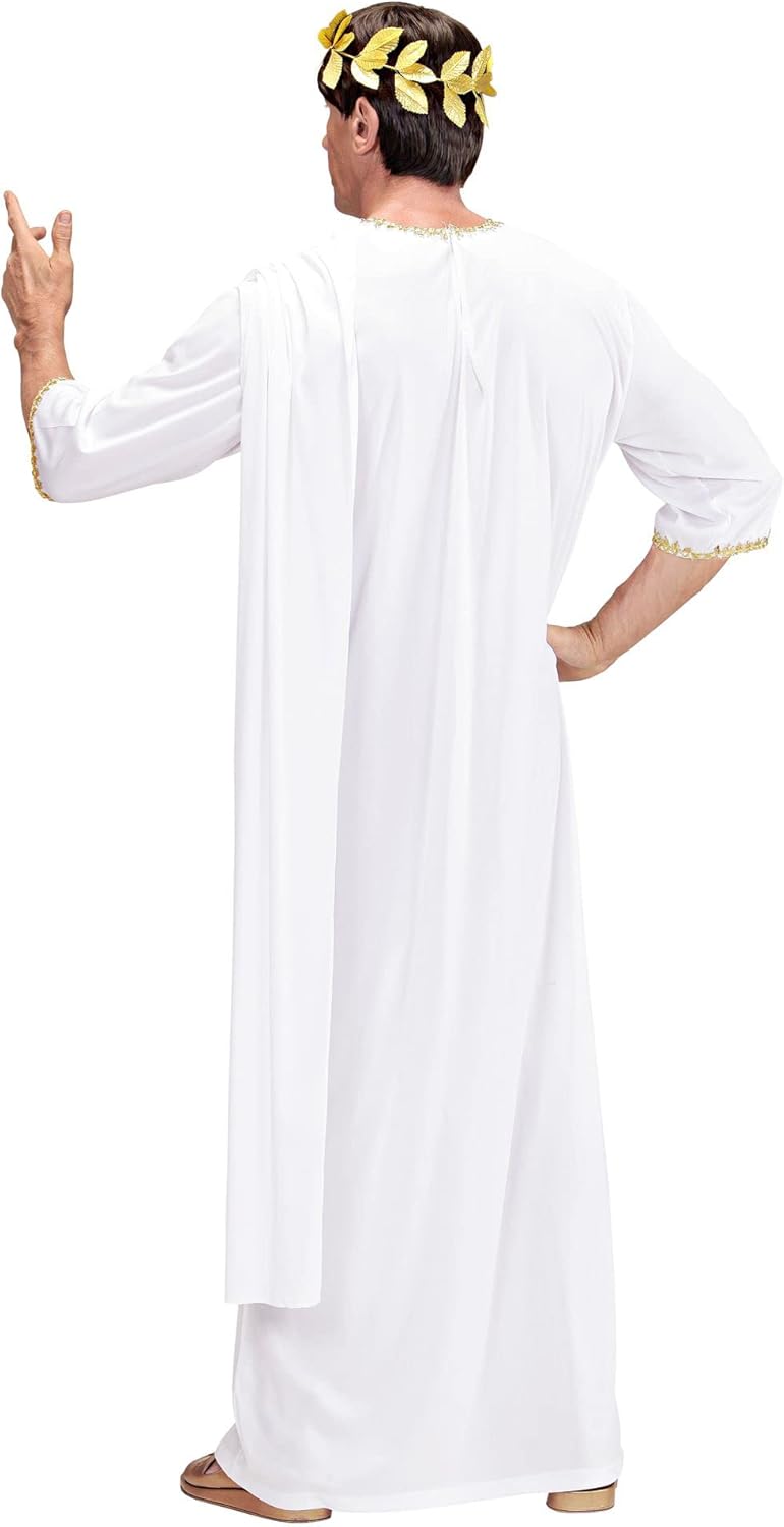 Widmann 71791 Unisex Toga Fancy Dress Costume ? White XL