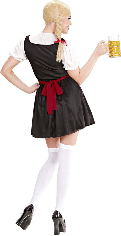 Widmann - Bavarian Waitress Costume, Dress, Blouse, Apron, Beer Party, Folk Festival, Carnival, Theme Party