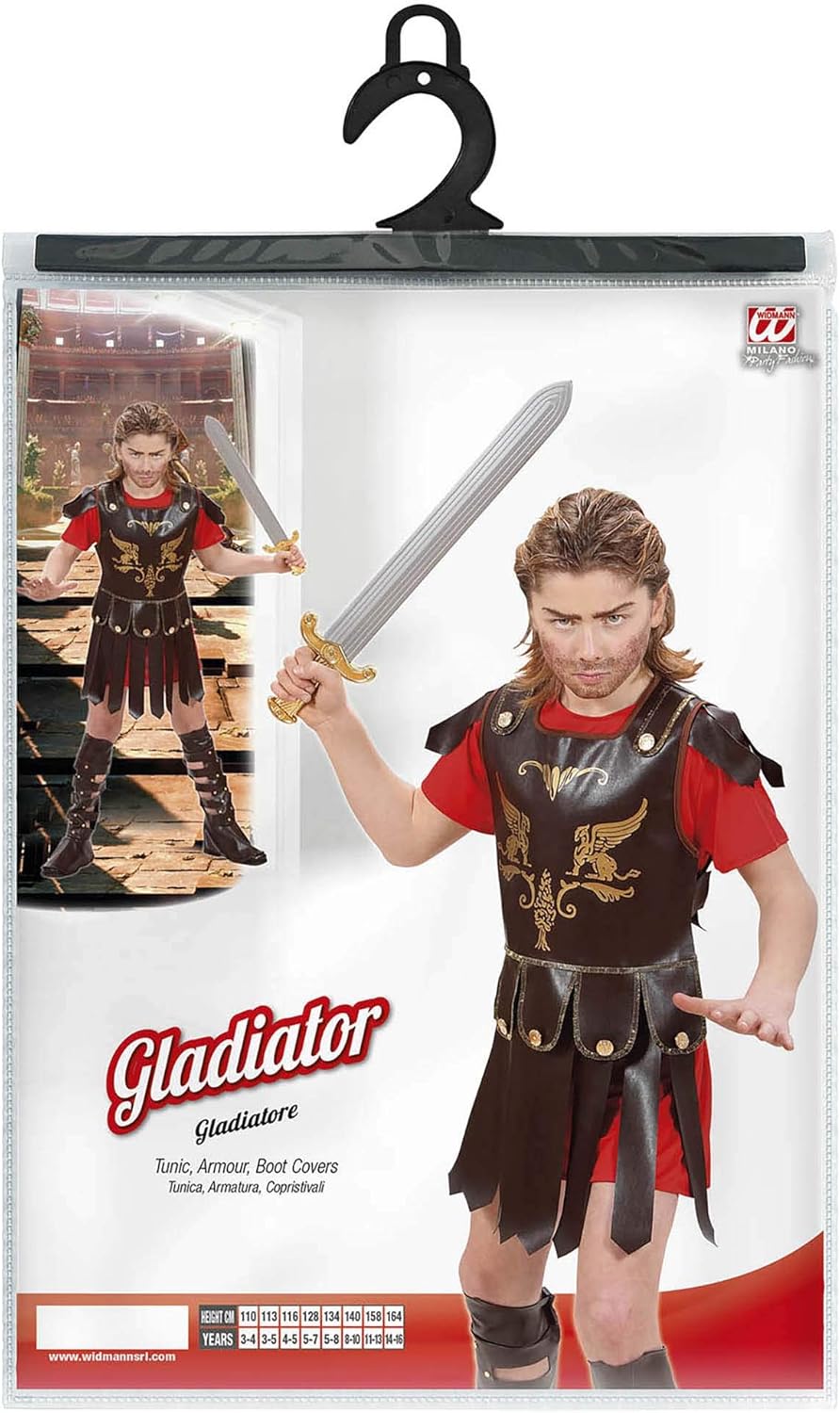 Children's Gladiator Costume Large 11-13 yrs (158cm) for Roman Sparticus Fancy Dress