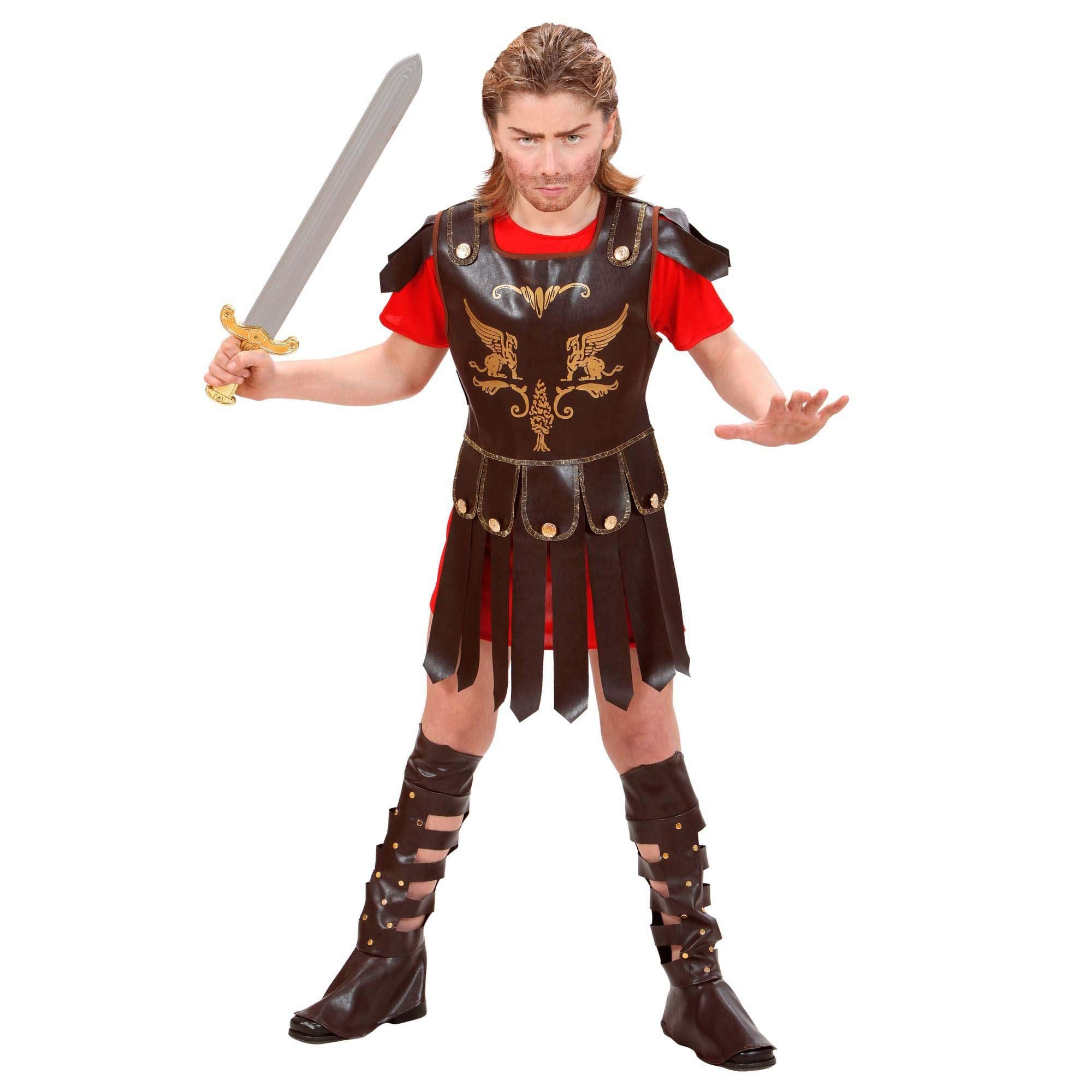 Children's Gladiator Costume Large 11-13 yrs (158cm) for Roman Sparticus Fancy Dress