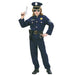 Widmann - Kinderkostüm Polizist, Oberteil, Hose, Gürtel mit Holster, Hut, Karneval, Mottoparty