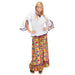 Ladies Velvet Hippie Woman Costume Small UK 8-10 for 60s 70s Hippy Fancy Dress