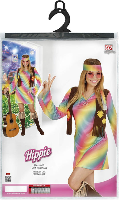 "HIPPIE" (dress with vest, headband) - (L)