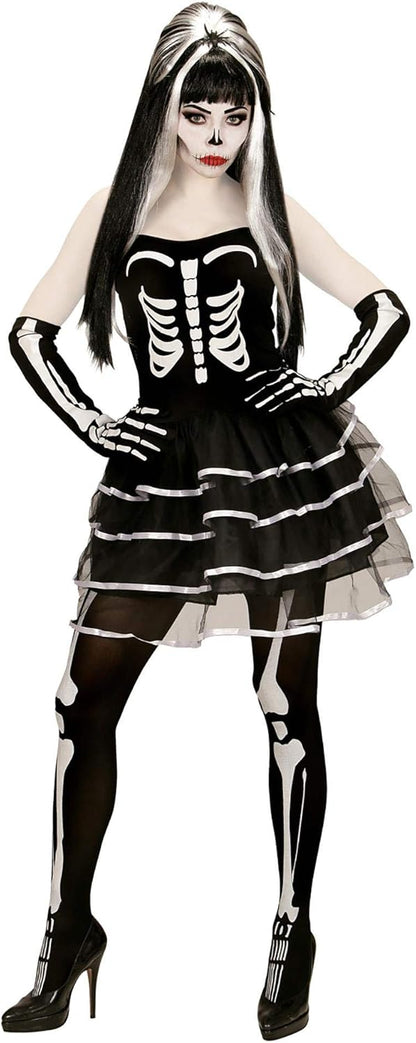 "SKELETON" (dress, gloves) - (XL)
