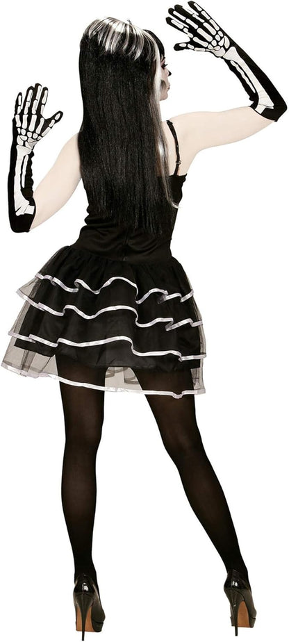 "SKELETON" (dress, gloves) - (XL)