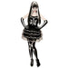 "SKELETON" (dress, gloves) - (XL)