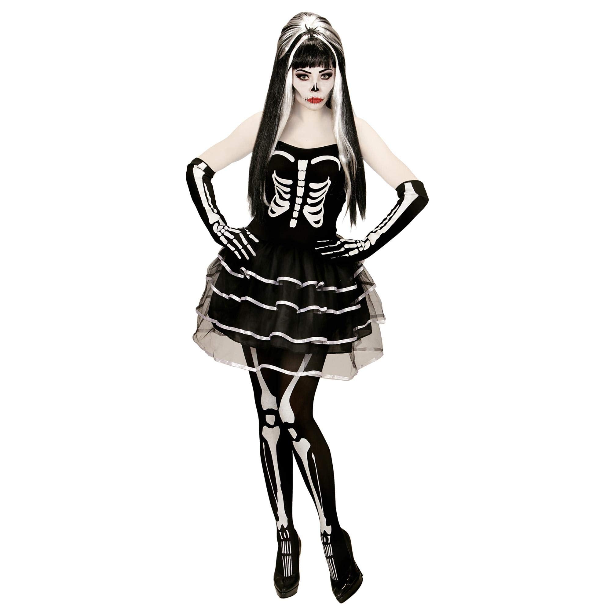 "SKELETON" (dress, gloves) - (XL)