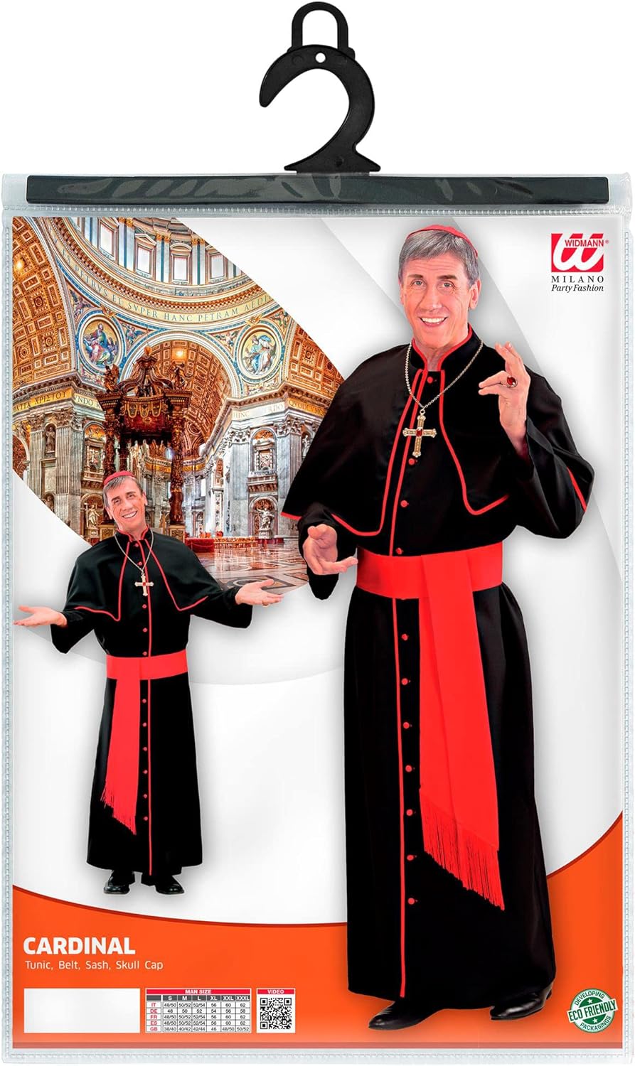 Widmann Heavy Fabric Cardinal Costume for Holy Pope Vicar Priest Church Fancy Dress