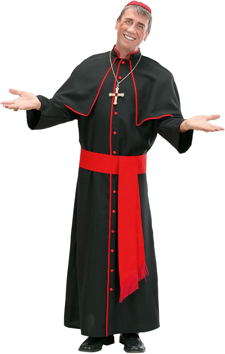 Widmann Heavy Fabric Cardinal Costume for Holy Pope Vicar Priest Church Fancy Dress