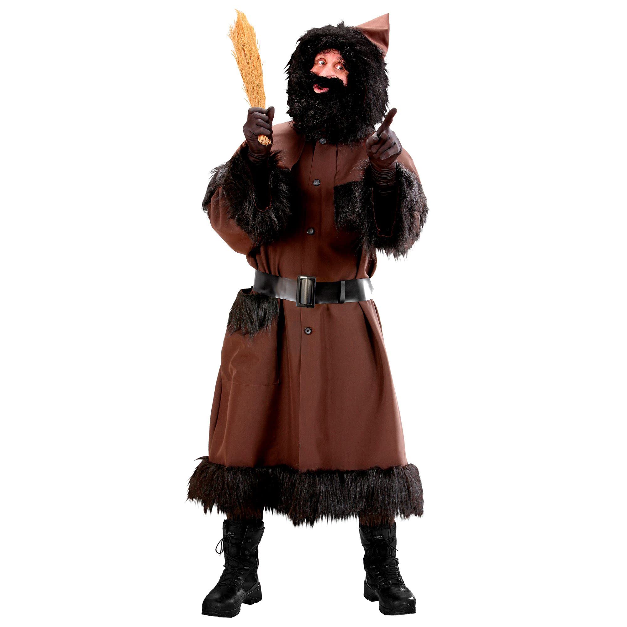 Widmann 73931 Adult Costume RupRIGHT Service Tunic with Hood and Belt L Brown