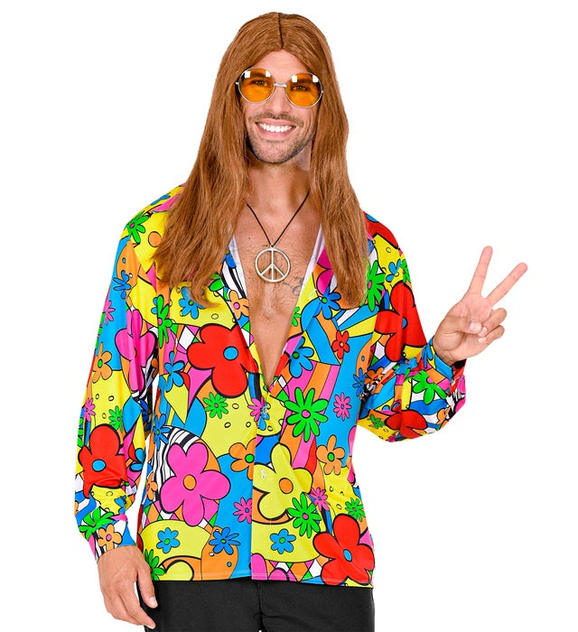 Widmann The 60s Fashion - Flower Power (Shirt) (L) Different Colors