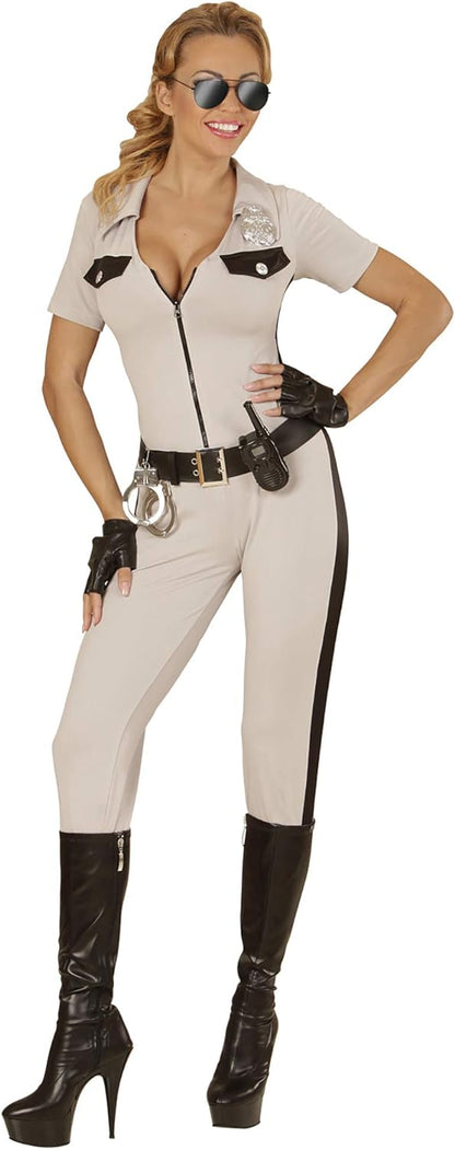 "CALIFORNIA HIGHWAY PATROL OFFICER" (overalls, belt, fingerless gloves) - (M)