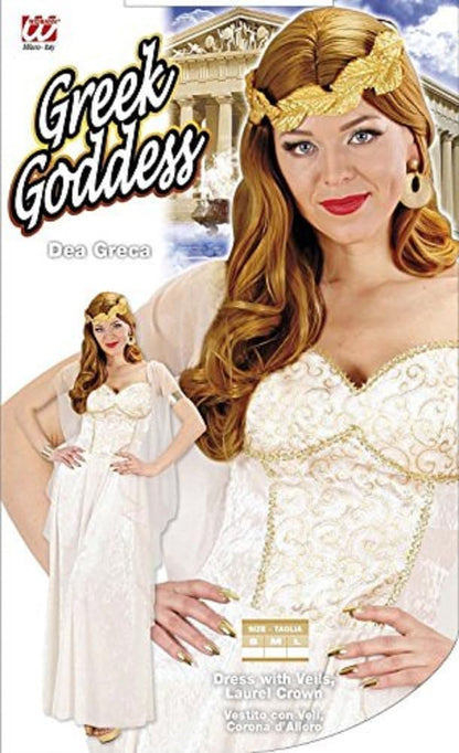 Widmann - Kostüm griechische Göttin, Kleid mit Schleier, Lorbeerkranz, Karneval, Mottoparty 36