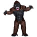 "GORILLA" (airblown inflatable oversized costume with mask) (4 x AA batteries not included) - (One Size Fits Most Adult)