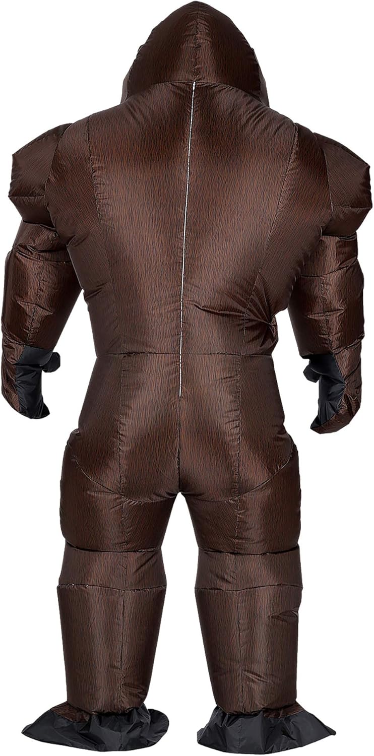 "GORILLA" (airblown inflatable oversized costume with mask) (4 x AA batteries not included) - (One Size Fits Most Adult)