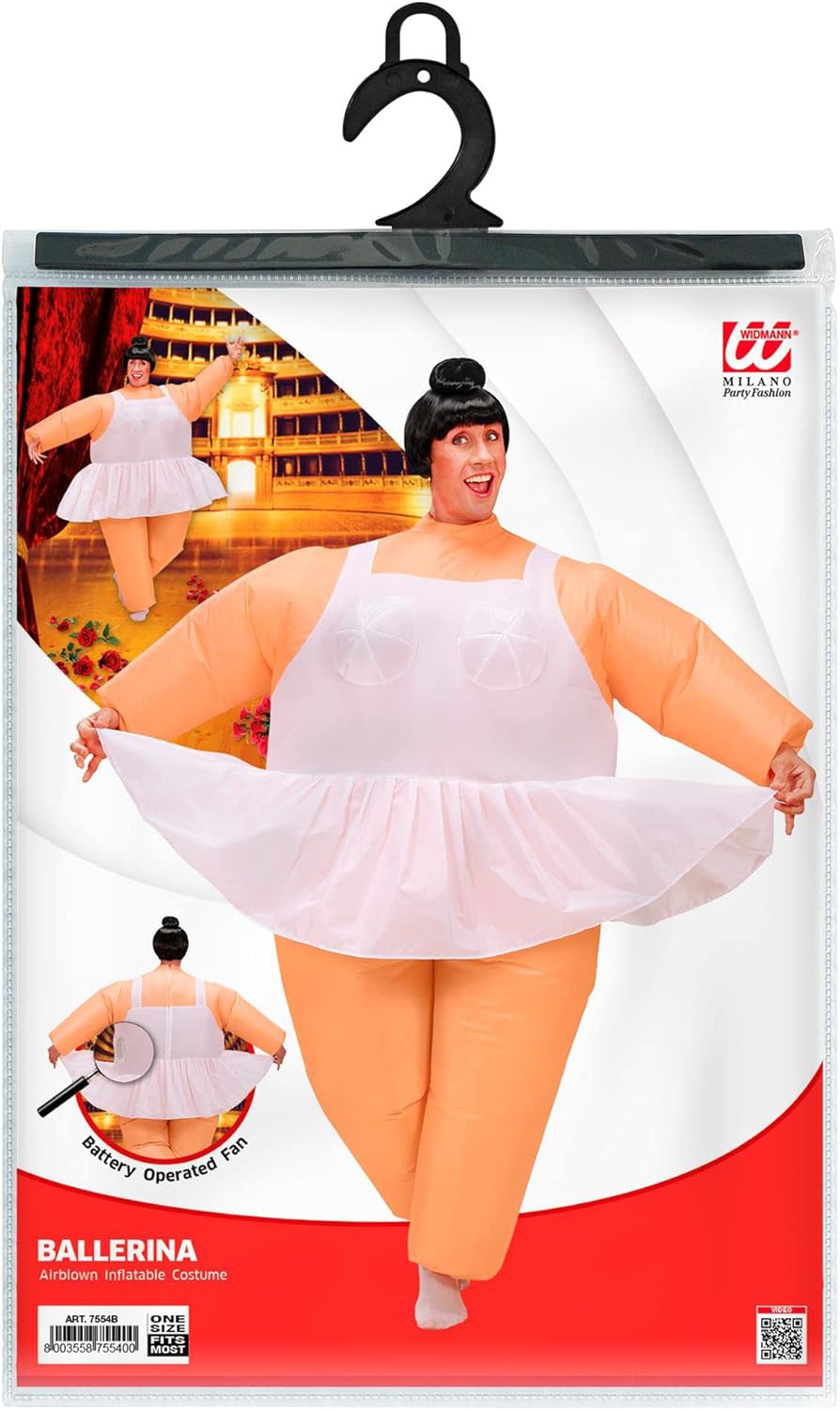 Ladies Inflatable Ballerina Costume for TV Cartoon & Film Fancy Dress