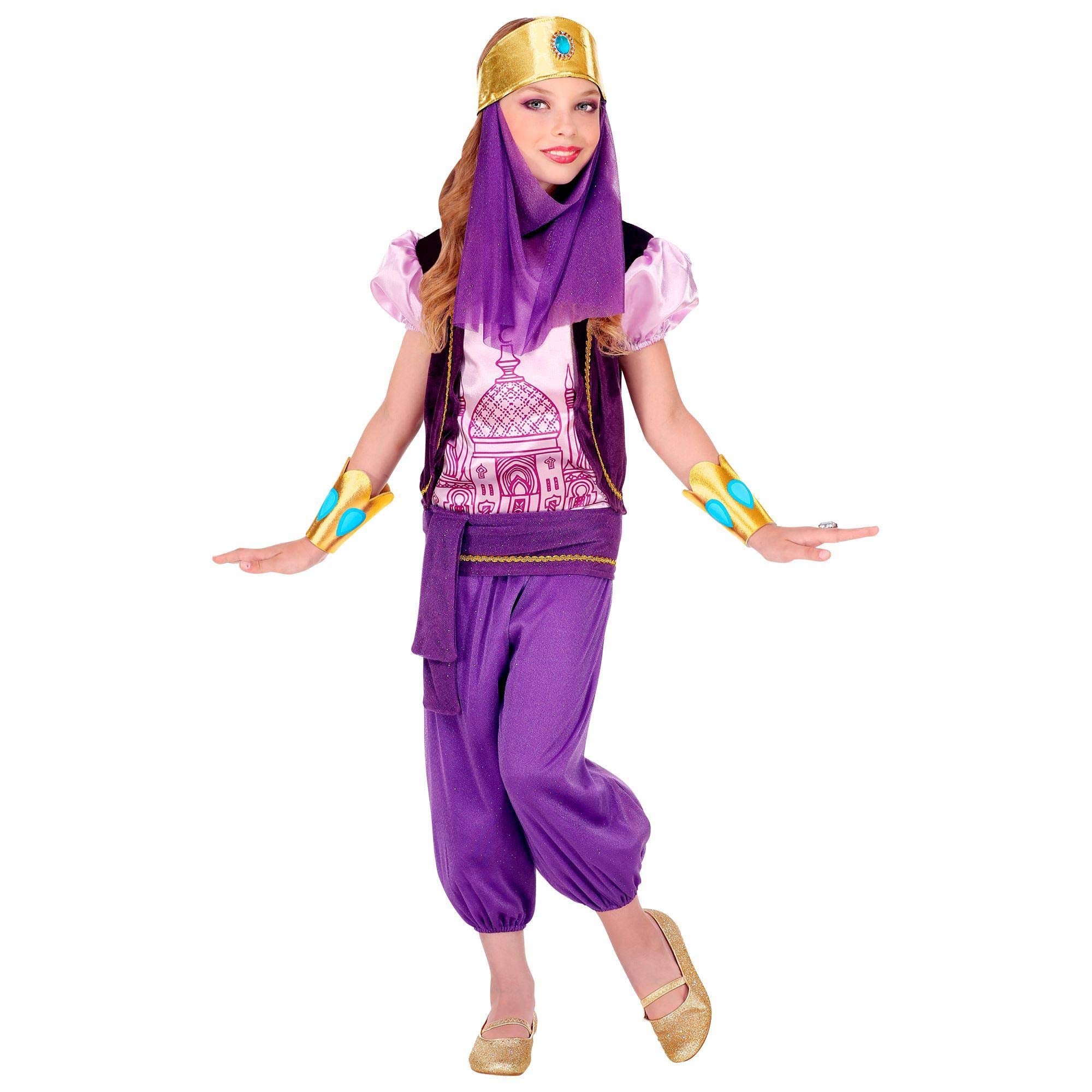 Widmann 75746 Children's Arabic Princess Costume, purple, 128