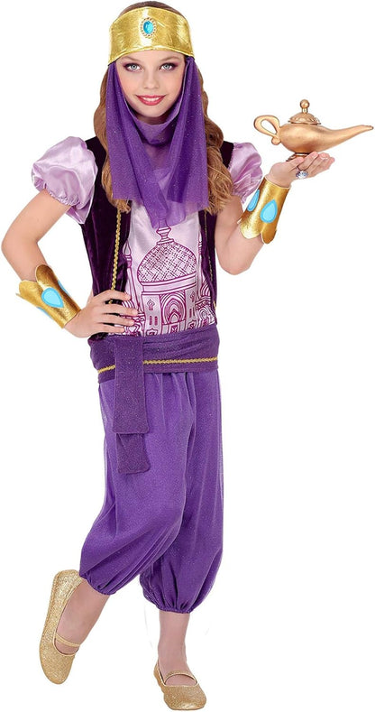 Widmann 75746 Children's Arabic Princess Costume, purple, 128