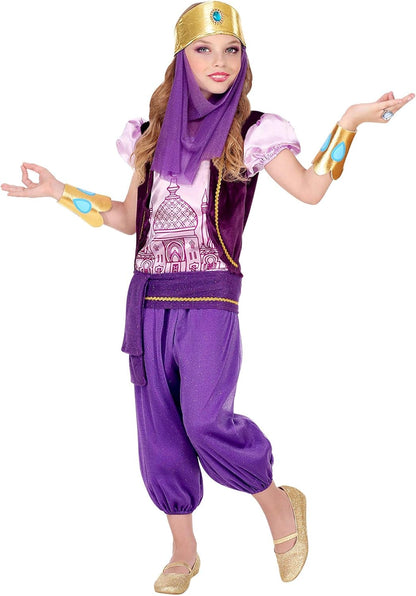 Widmann 75746 Children's Arabic Princess Costume, purple, 128