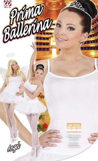 Ladies Prima Ballerina - White Costume Small UK 8-10 for Olympic Sports Fancy Dress