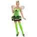 Widmann - Kostüm Grüner Schmetterling, Kleid mit Strapse, Flügel, Haarspange mit Blume, Tier, Falter, Fasching, Mottoparty, Karneval