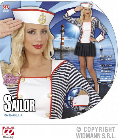Ladies Sailor Dreamgirlz Costume Small UK 8-10 for Navy Sea Fancy Dress