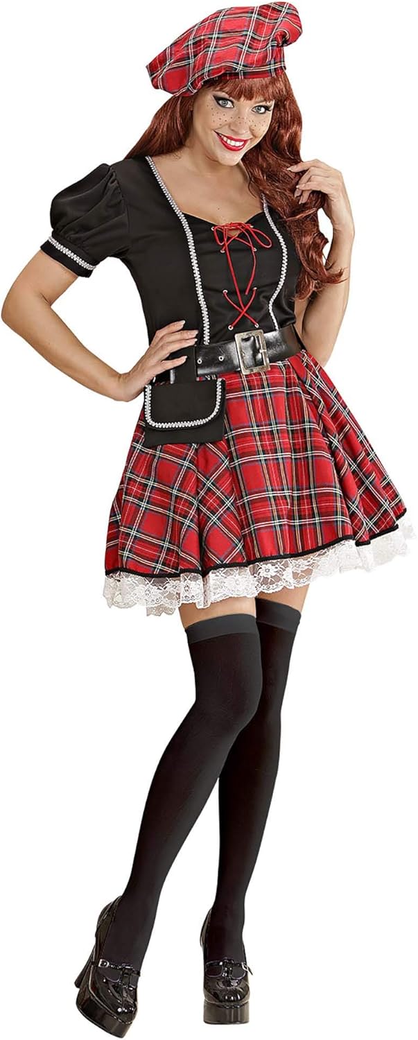 Ladies Bonnie Scot Costume Small UK 8-10 for Scottish Scotland Fancy Dress