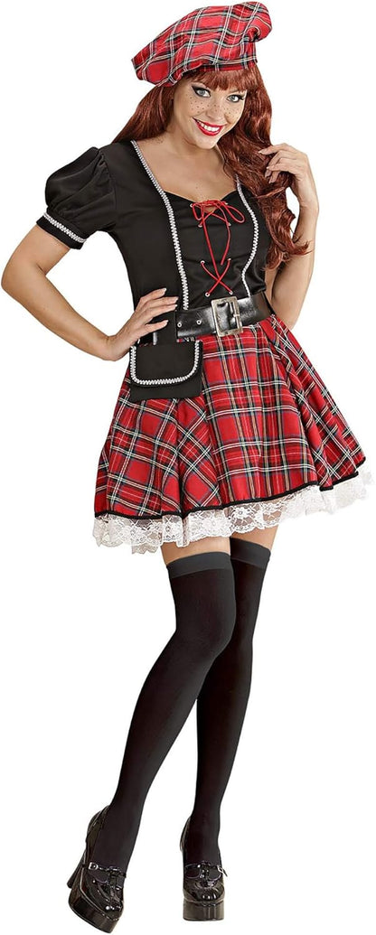Ladies Bonnie Scot Costume Small UK 8-10 for Scottish Scotland Fancy Dress