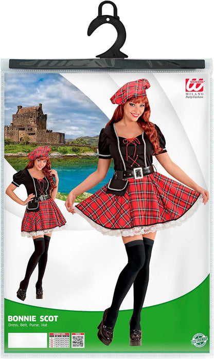 Ladies Bonnie Scot Costume Large UK 14-16 for Scottish Scotland Fancy Dress Donna: 46