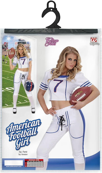 Widmann - Kostüm American Football Girl, Top und Hose, Mottoparty, Karneval 8-10