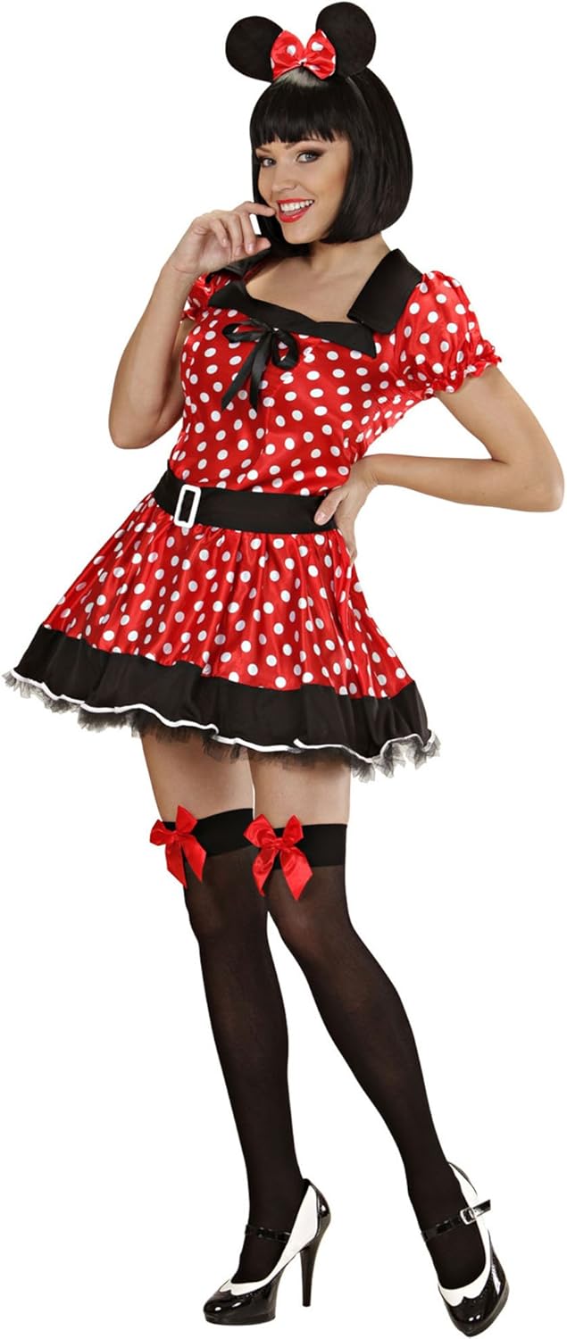 Ladies Mouse Girl Costume Large UK 14-16 for Animal Jungle Farm Fancy Dress Frauen: 40-42