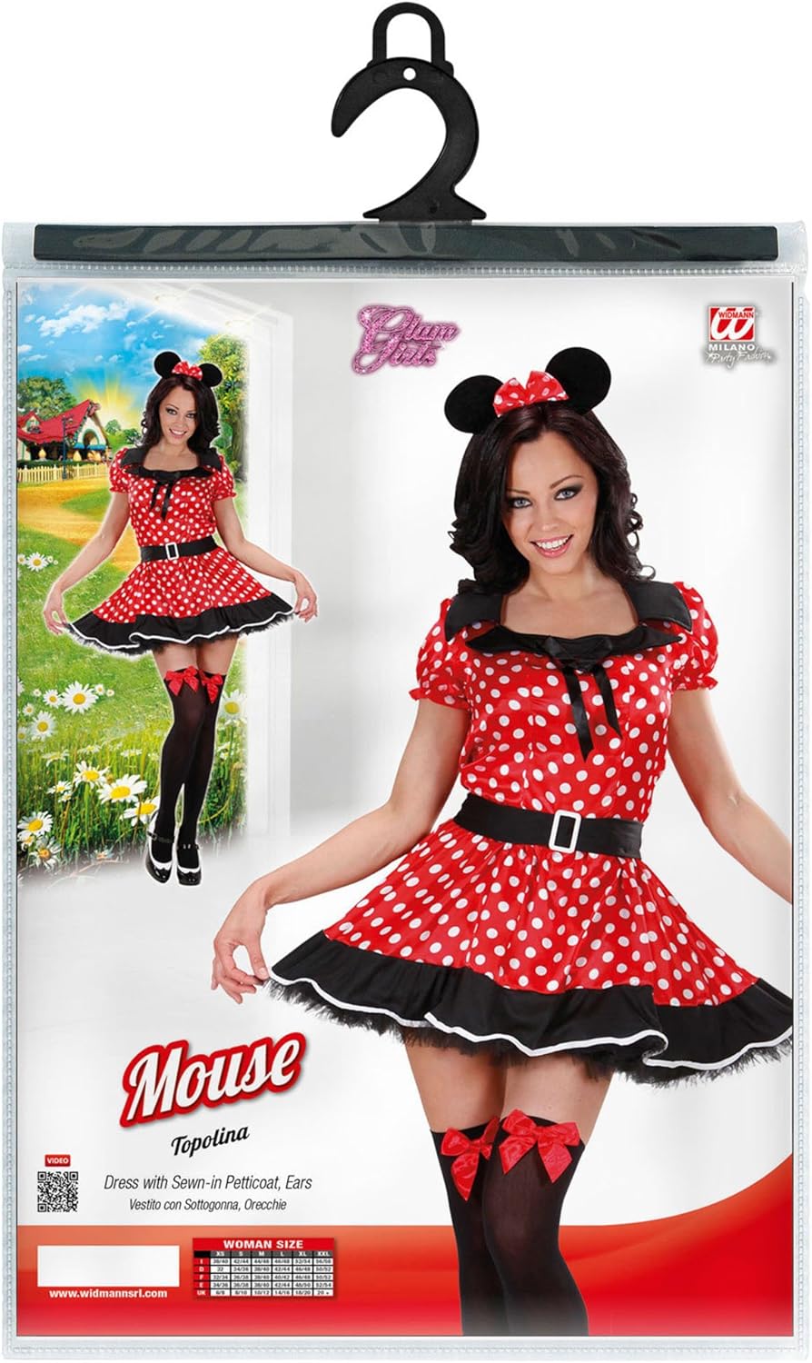 Ladies Mouse Girl Costume Extra Large UK 18-20 for Animal Jungle Farm Fancy Dress XL