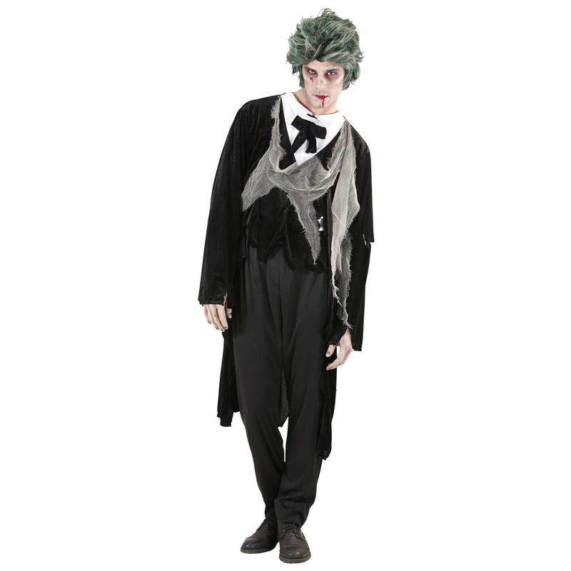 Mens Zombie Gentleman Costume Medium UK 40/42" for Halloween Living Dead Fancy Dress