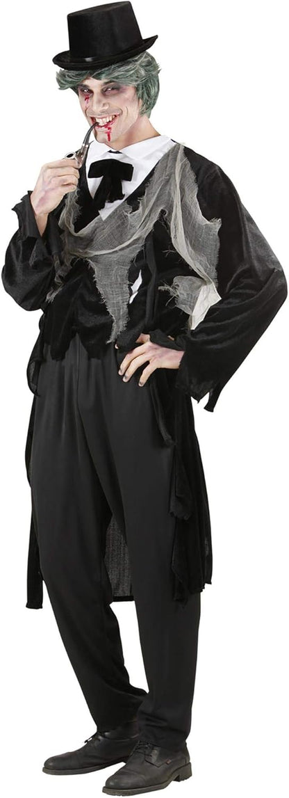 Mens Zombie Gentleman Costume Medium UK 40/42" for Halloween Living Dead Fancy Dress