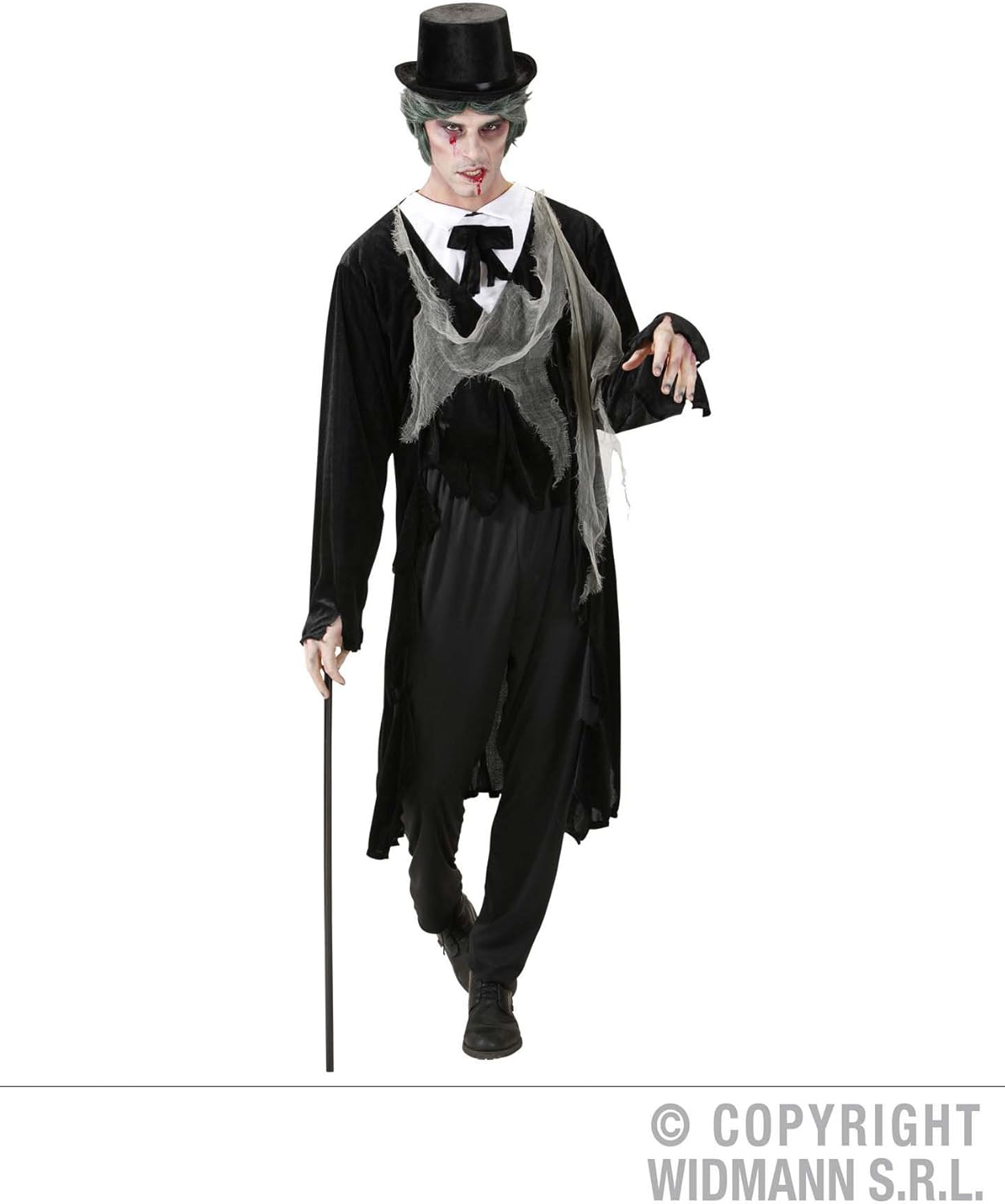 Mens Zombie Gentleman Costume Medium UK 40/42" for Halloween Living Dead Fancy Dress