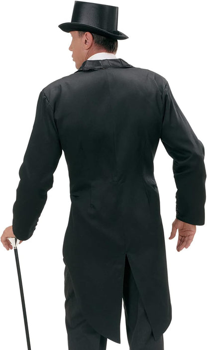 Widmann - Satin lined men's tailcoat with collar M Black