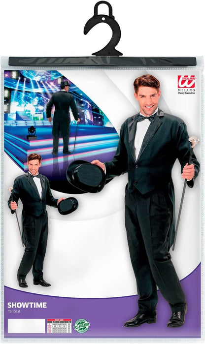 Widmann - Satin lined men's tailcoat with collar M Black