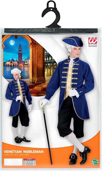 Mens Venetian Nobleman Costume Small UK 38/40" for Middle Ages Fancy Dress