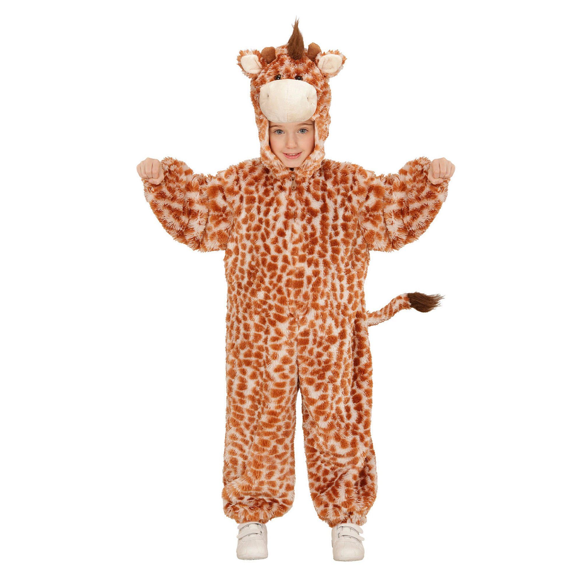 Widmann Children's Costume Giraffe Plush Jumpsuit with Hood and Mask 113 cm