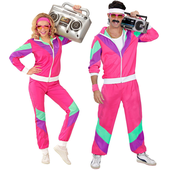 WIDMANN - Adult Costume 80s Tracksuit
