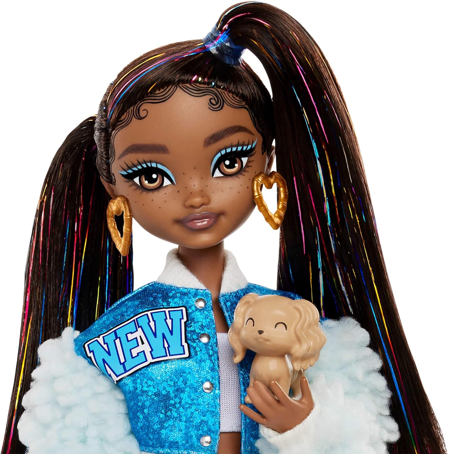 Barbie Dream Besties Doll and Accessories, Barbie “Brooklyn” Posable Fashion Doll with Long Black Hair, 9 Music Themed Pieces, HYC22