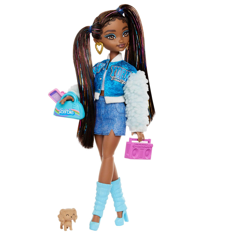 Barbie Dream Besties Doll and Accessories, Barbie “Brooklyn” Posable Fashion Doll with Long Black Hair, 9 Music Themed Pieces, HYC22