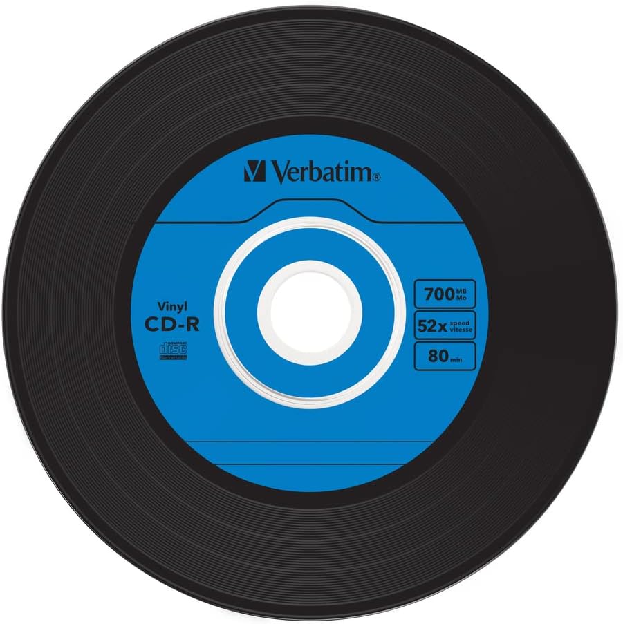 Verbatim 43426 52x Vinyl CD-R - Slim Case 10 Pack