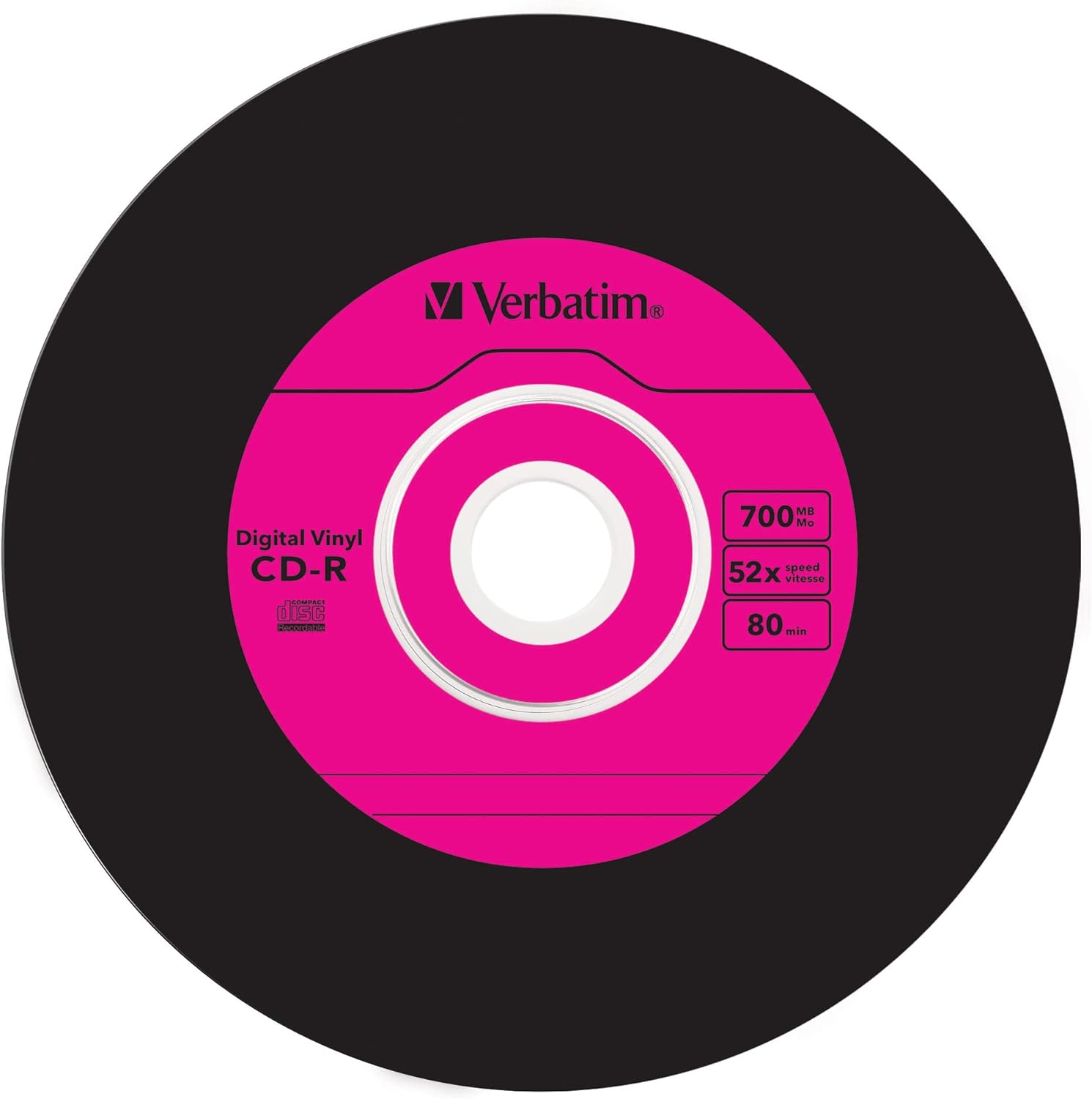 Verbatim 43426 52x Vinyl CD-R - Slim Case 10 Pack