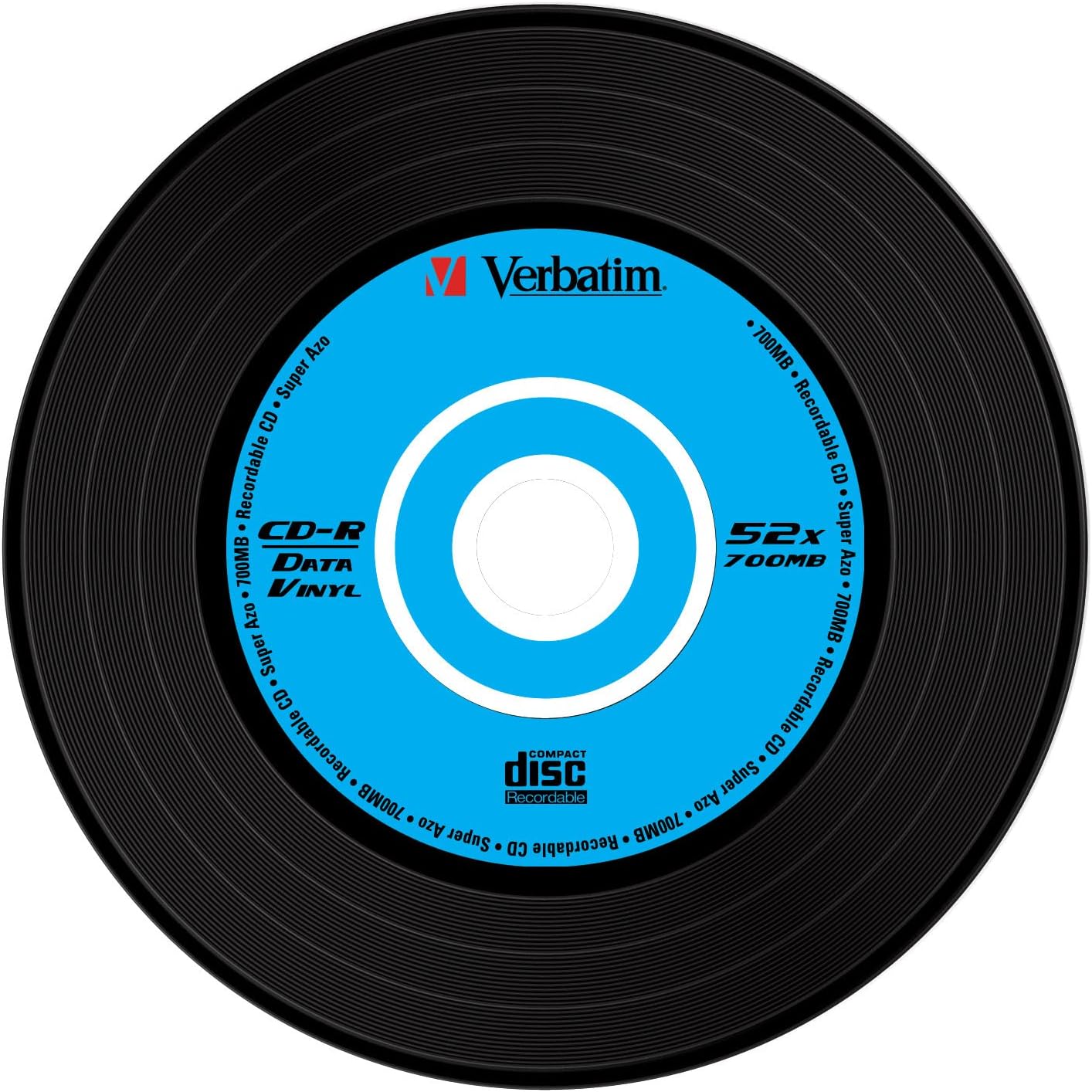 Verbatim 43426 52x Vinyl CD-R - Slim Case 10 Pack