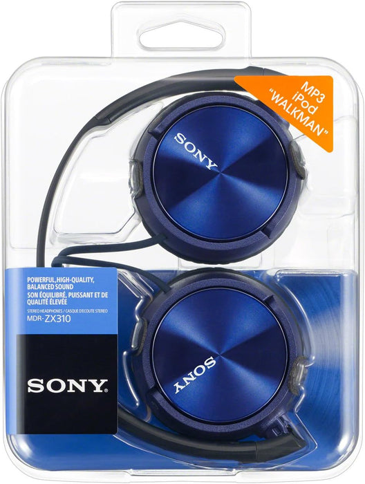 Sony Foldable Headphones with Smartphone Mic and Control - Metallic