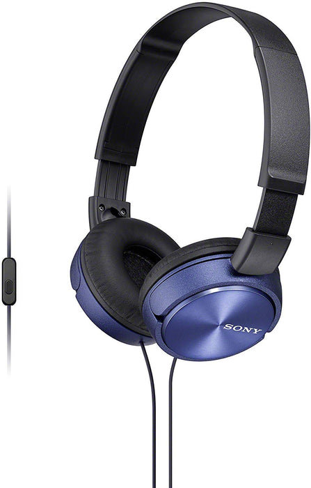 Sony Foldable Headphones with Smartphone Mic and Control - Metallic