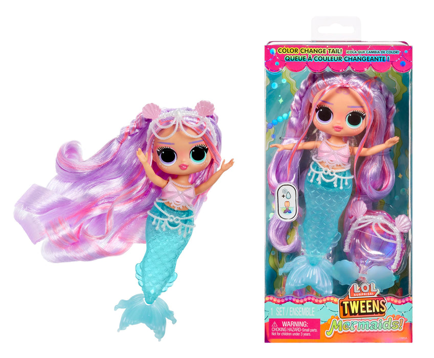 L.O.L. Surprise! Tweens - Mermaid Lana Marine - Fashion Doll with Colour Changing Tail, Movable Fin, and Beautiful Accessories – Toys for Kids and Collectors from 4 Years Old