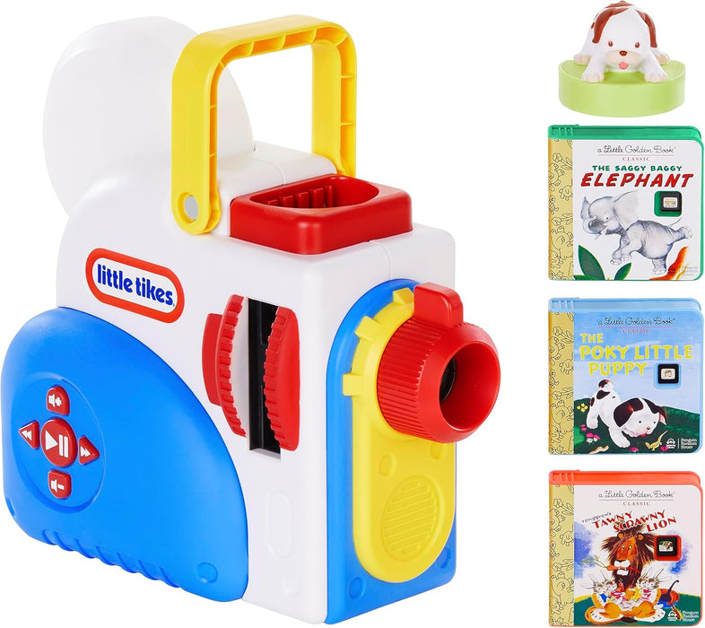 Little Tikes Story Dream Machine Starter Pack with 3 Classic Fairytale Stories - Light, Sound, and Audio Projector for Kids - Includes 3 Stories and 1 Character - For Kids Ages 3+ Years